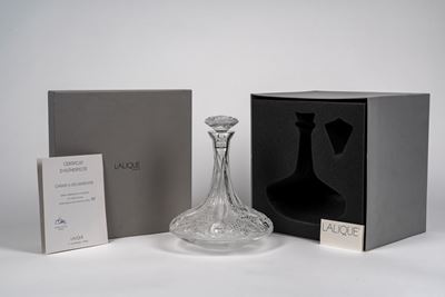 Lalique. Carafe À Décanter "epis" in Cristallo Trasparente, 2001