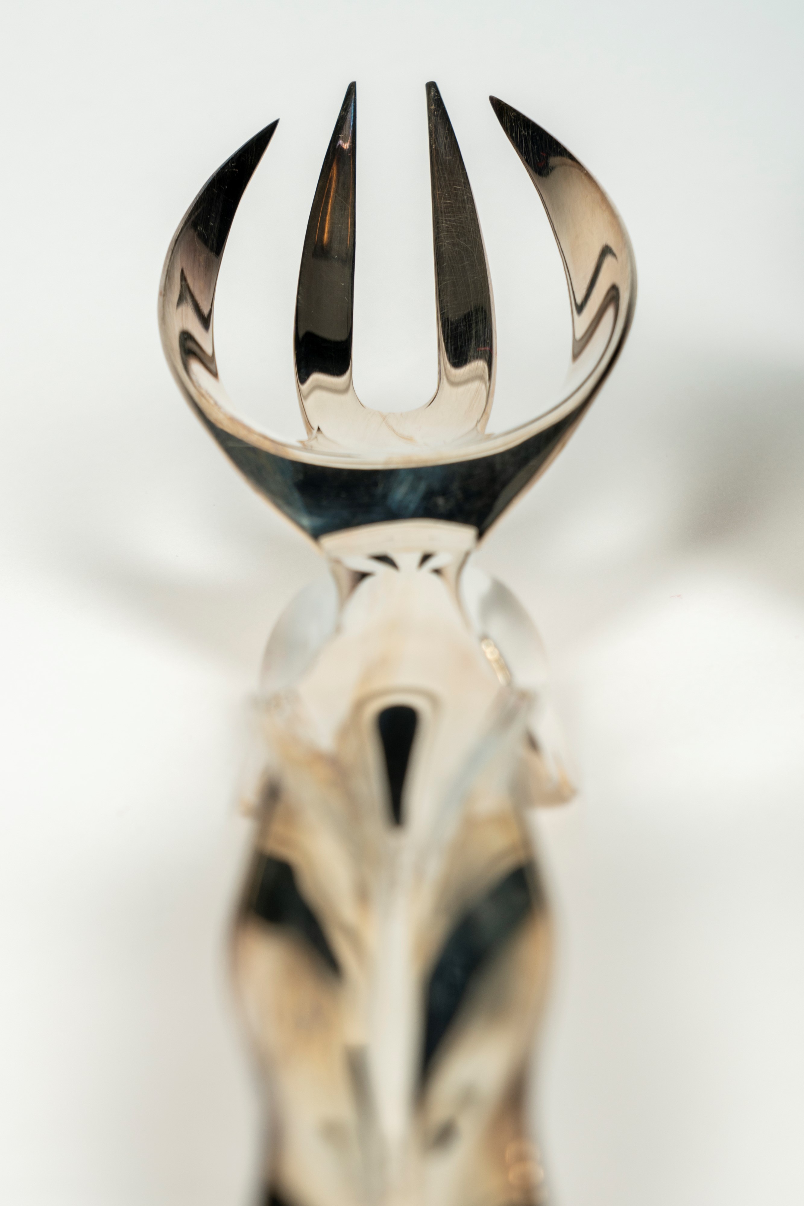 Driade. Sette posate da servizio in metallo argentato