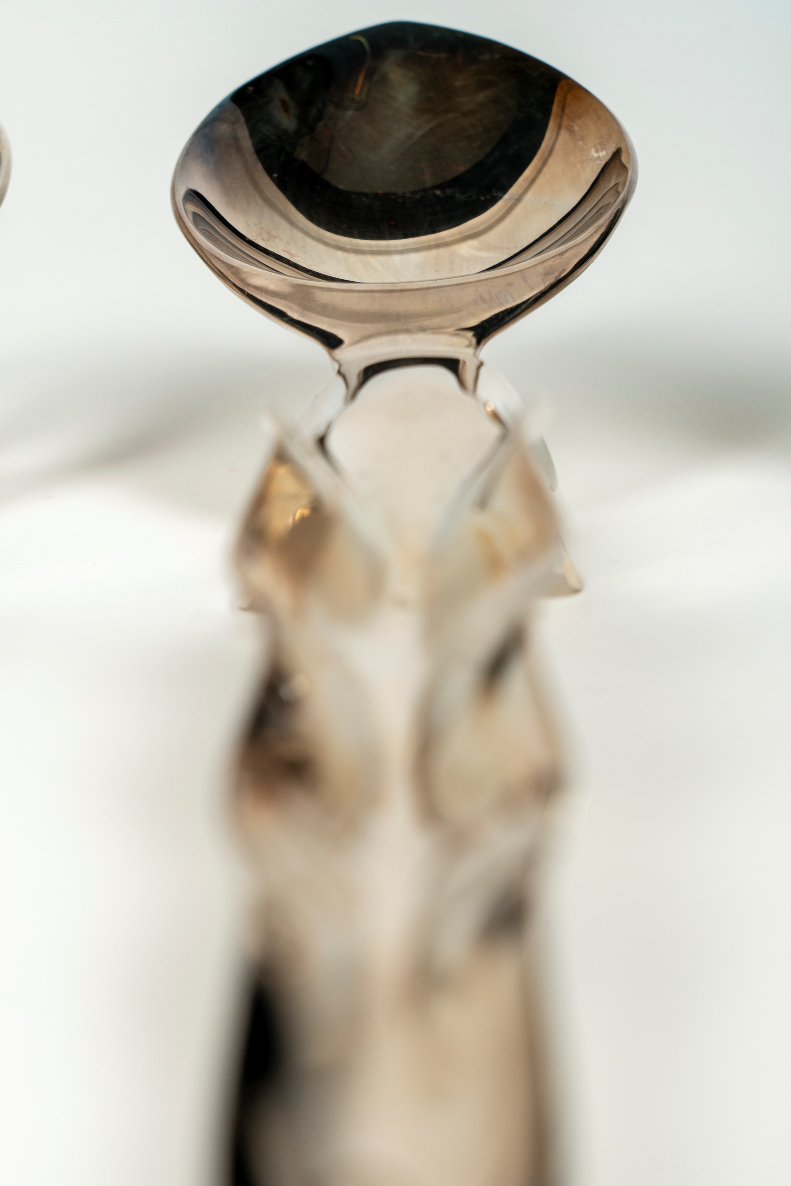 Driade. Sette posate da servizio in metallo argentato