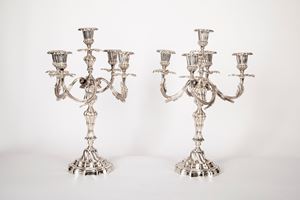 Coppia di candelabri 