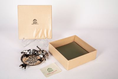 Posacenere in argento 925 con melograno stilizzato