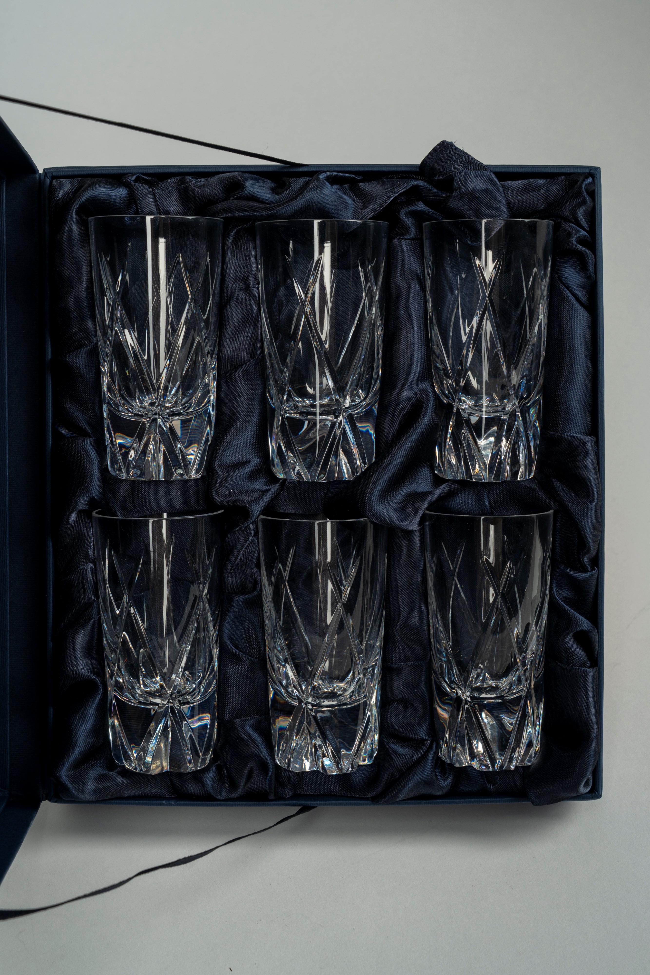 Fabergé Atelier Crystal Collection, Set di Sei "shot Glass" in Cristallo