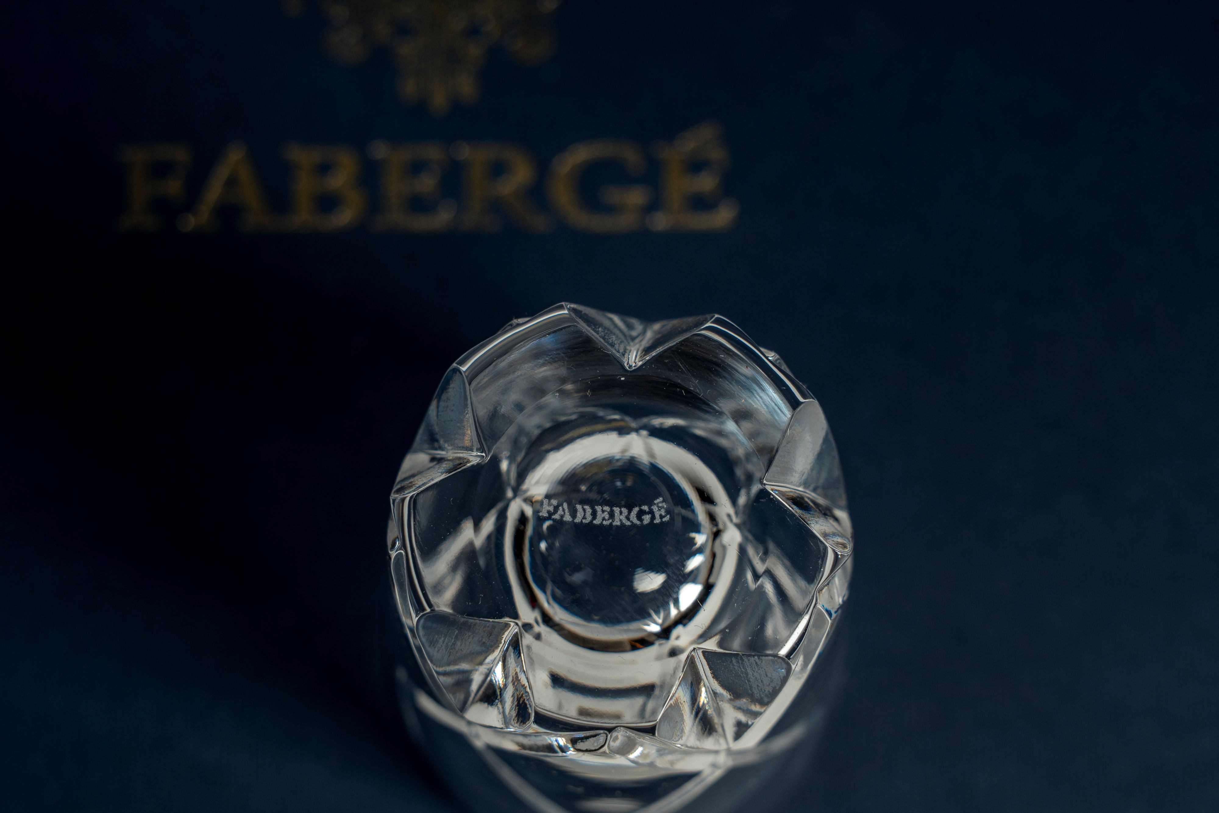 Fabergé Atelier Crystal Collection, Set di Sei "shot Glass" in Cristallo