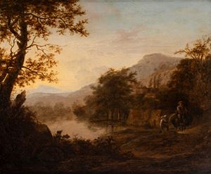 Landscape with wayfarers