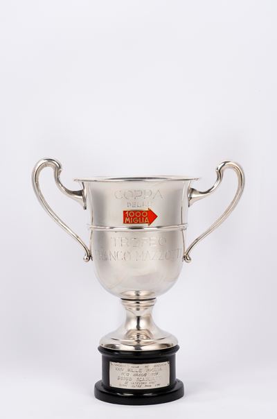 Trofeo MAZZOTTI per la XXIV (ultima) edizione agonistica della Mille Miglia, argento, 1957