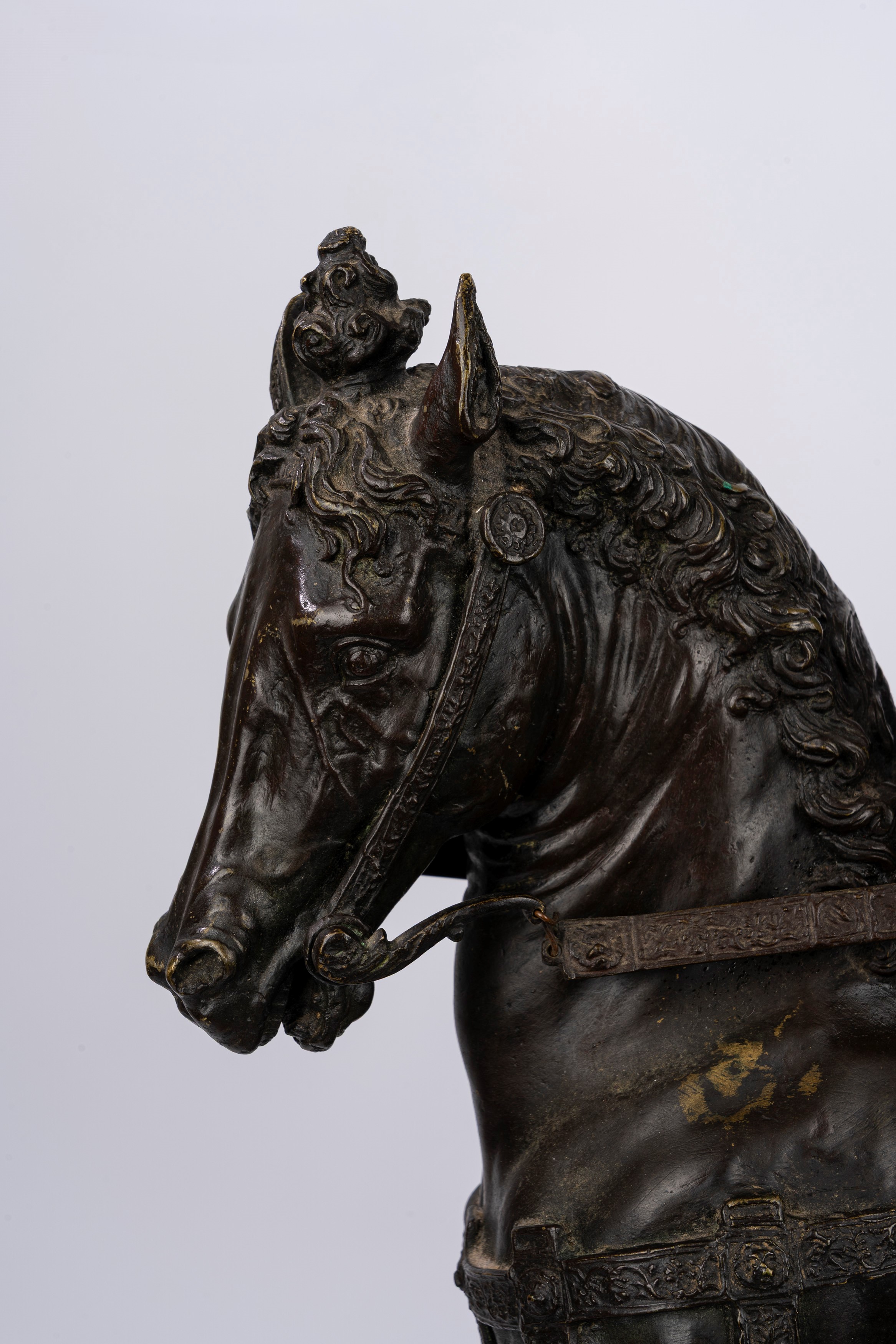 Da Andrea del Verrocchio - Statua equestre di Bartolomeo Colleoni, bronzo con base in marmo, fine...