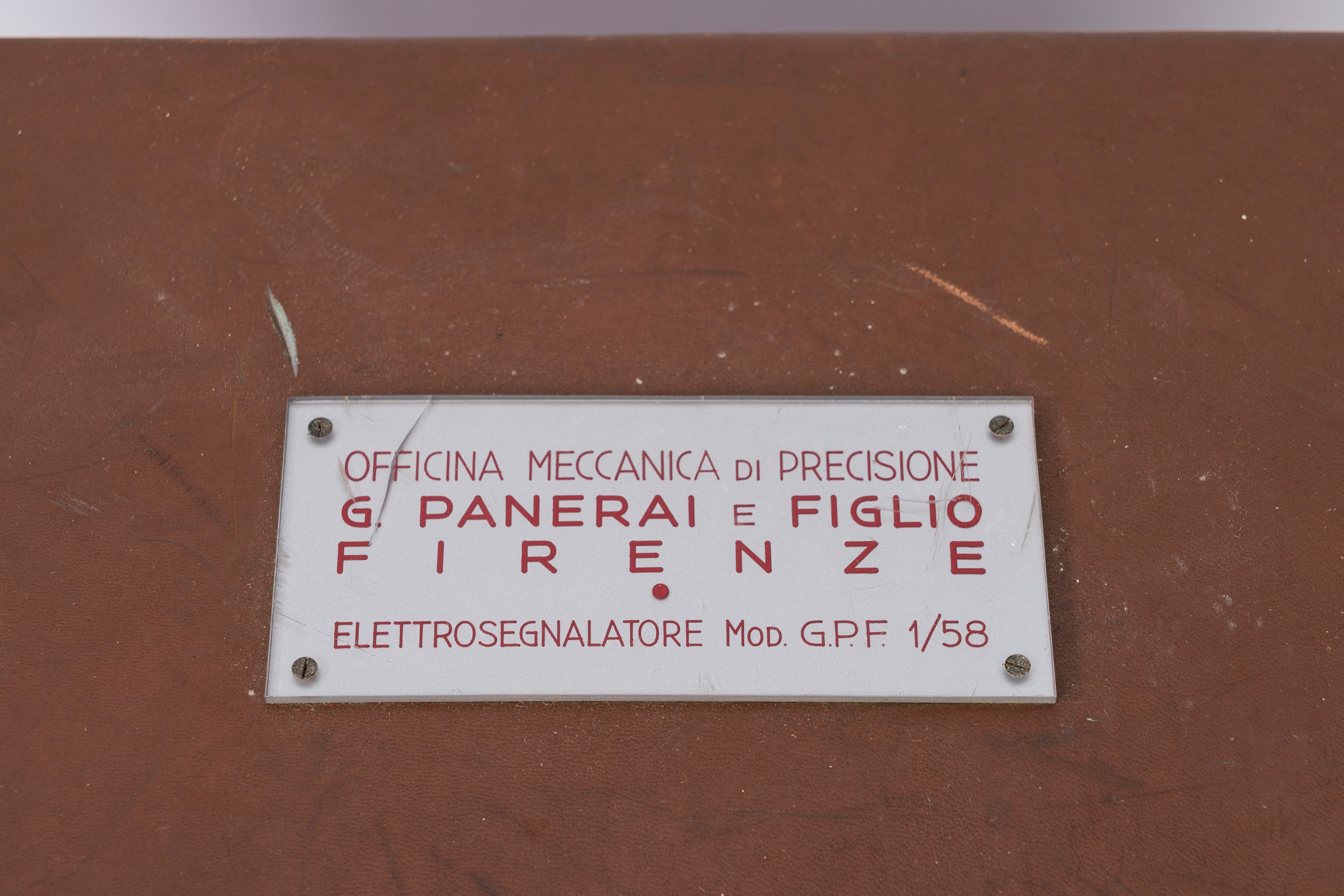 Officine Panerai, Elettrosegnalatore G.P.F. 1/58 in valigetta originale