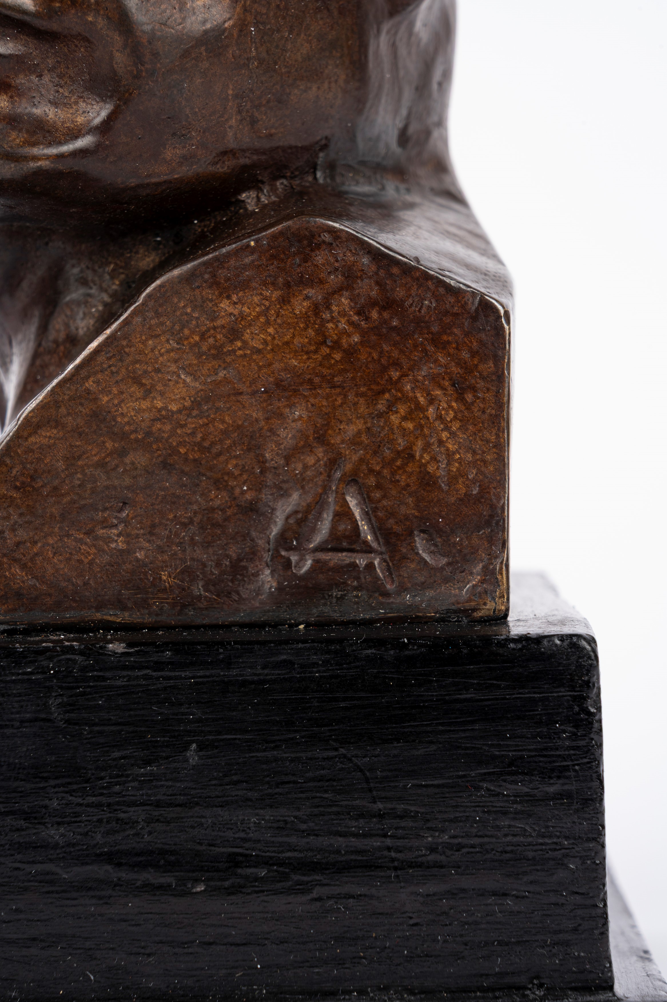 Benito Mussolini - Busto in bronzo in stile futurista