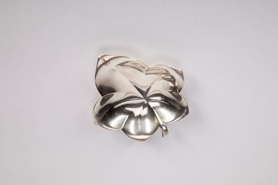Posacenere in argento 925, metà XX secolo