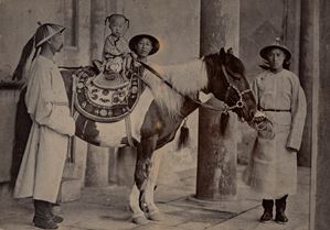 Emperor of China Kuang-hsu on Horseback