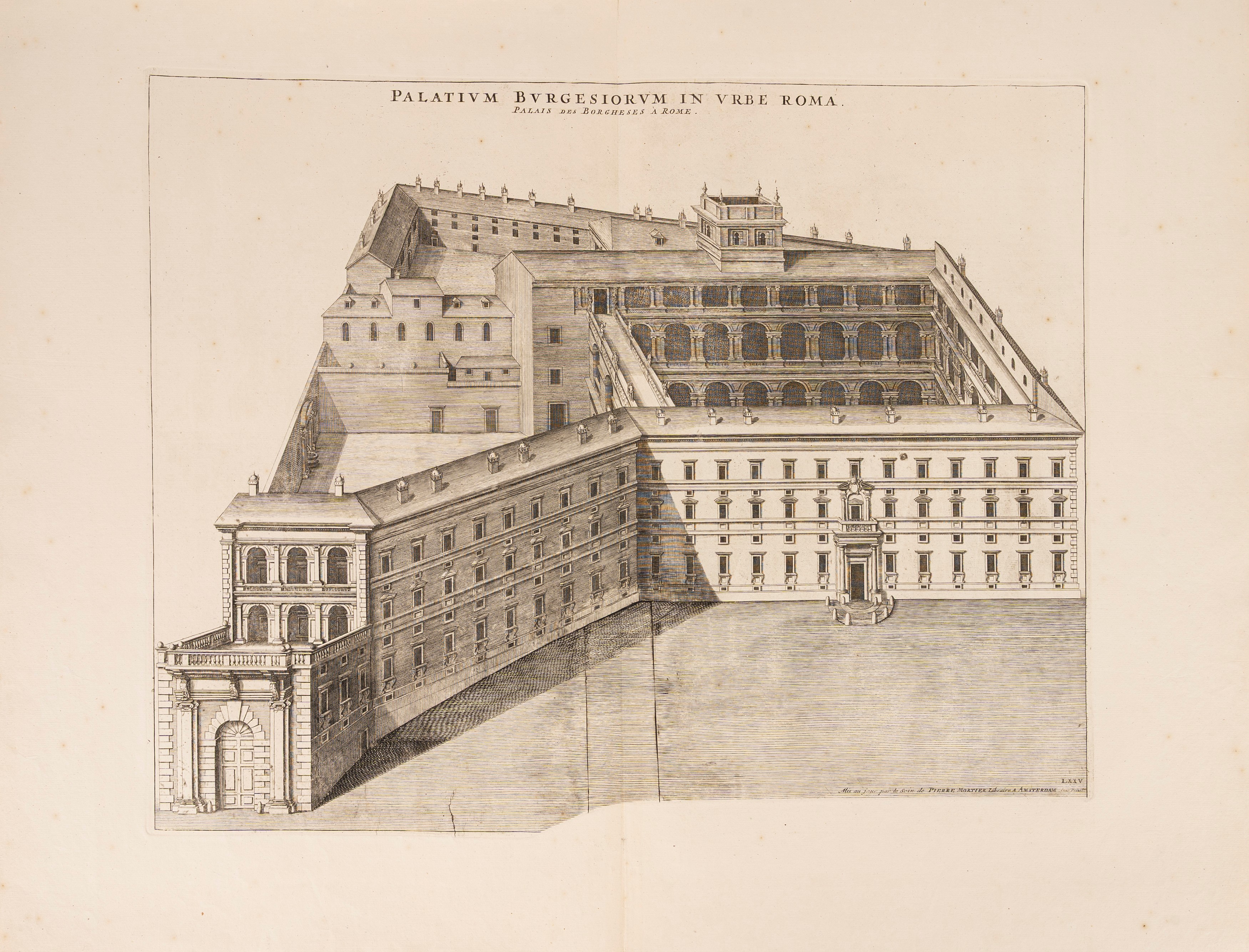 Joan Blaeu - Palatium Burgesiorum in Urbe Roma