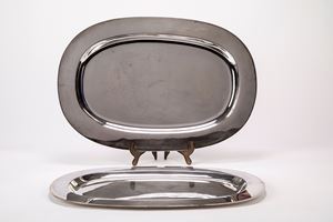 Coppia di vassoi a scalare