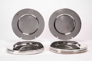 Set of twelve plates