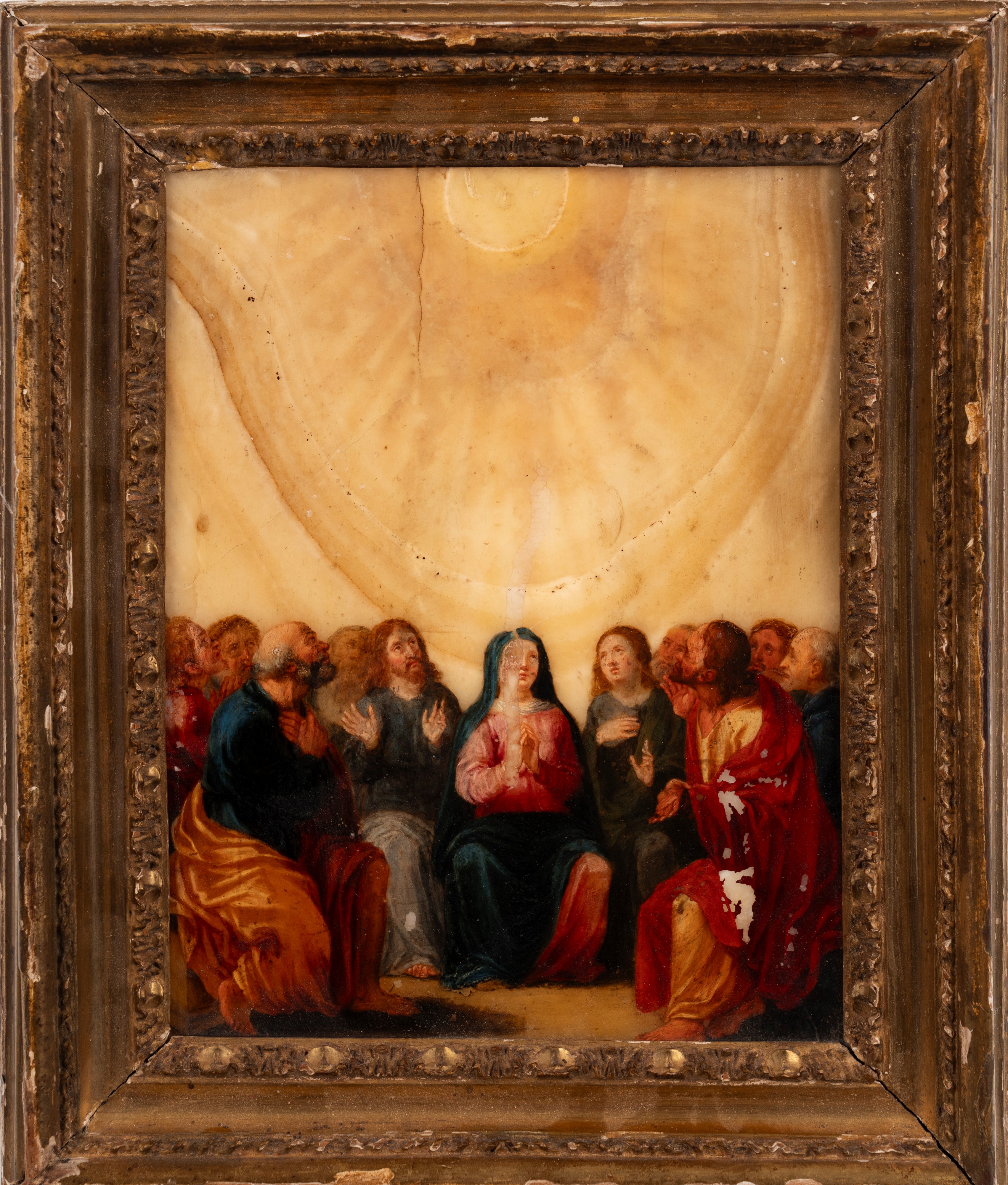 Scuola Dell'italia Settentrionale, Fine Secolo XVII - Inizi Secolo XVIII - Vergine con santi, oli...