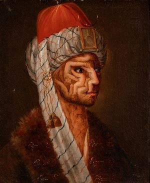 Portrait of a Turkish man with a turban