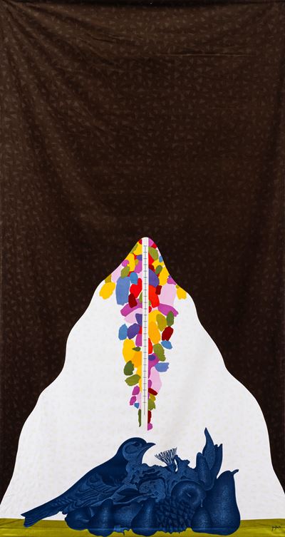 Nature en pose, serigrafia su velluto (1972)