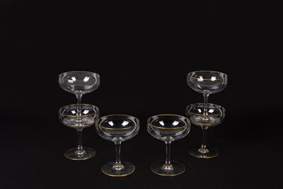 Sei Coppe da Champagne. Venini, 1910