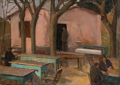 La fraschetta, olio su tela, 1940