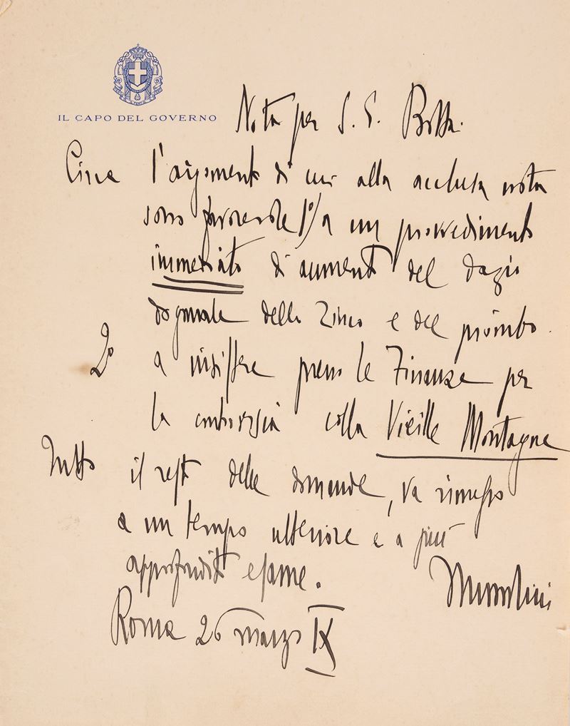 Mussolini, Benito (Predappio, 29 luglio 1883 – Giulino di Mezzegra, 28 aprile 1945)
