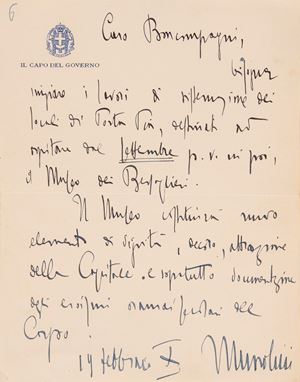 Mussolini, Benito (Predappio, 29 luglio 1883 &ndash; Giulino di Mezzegra, 28 aprile 1945)