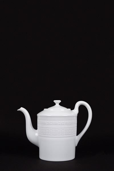 Teiera in Porcellana Bianca Egée, Hermes
