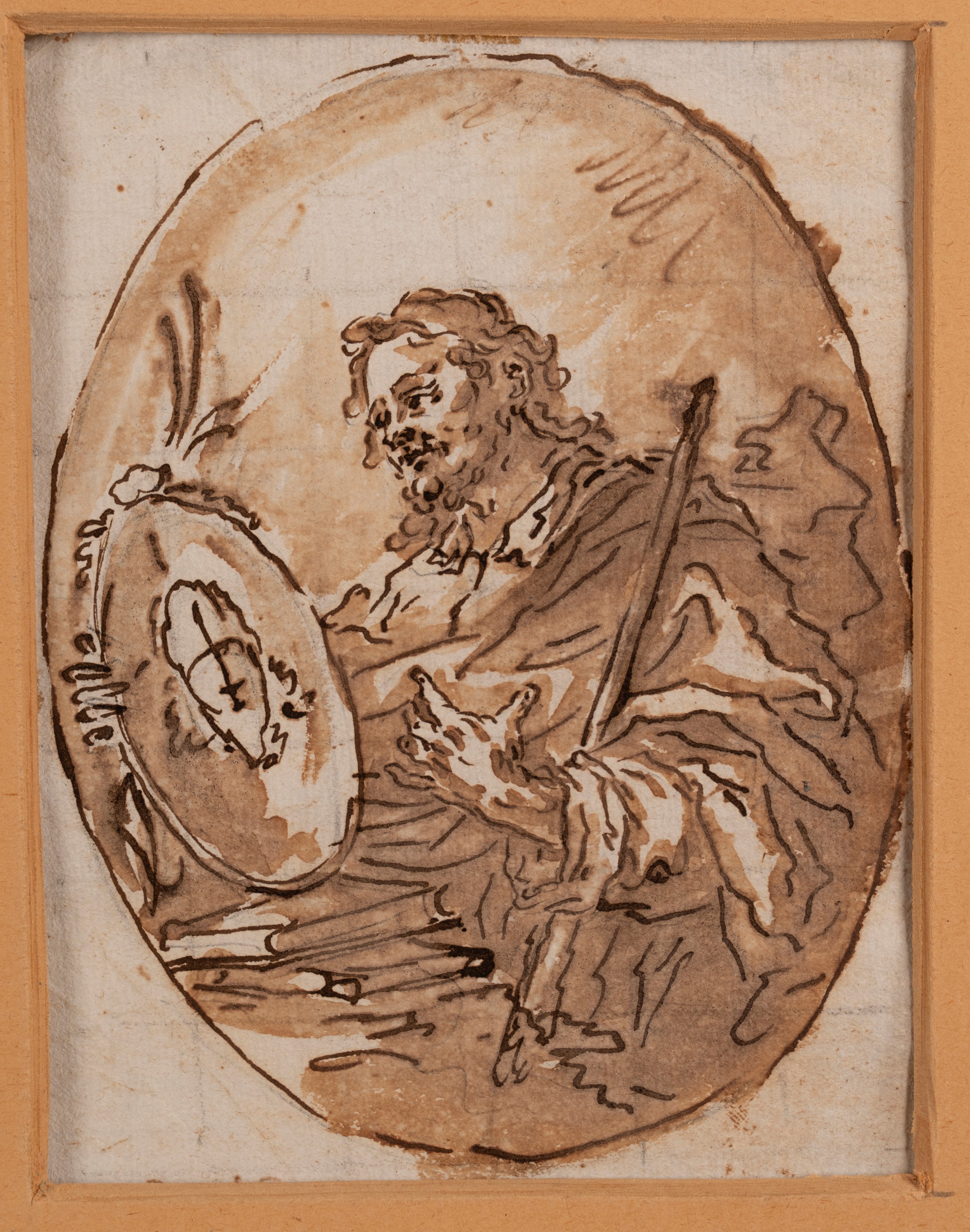 La vendita di Giuseppe; Giobbe e la moglie; Figura di santo