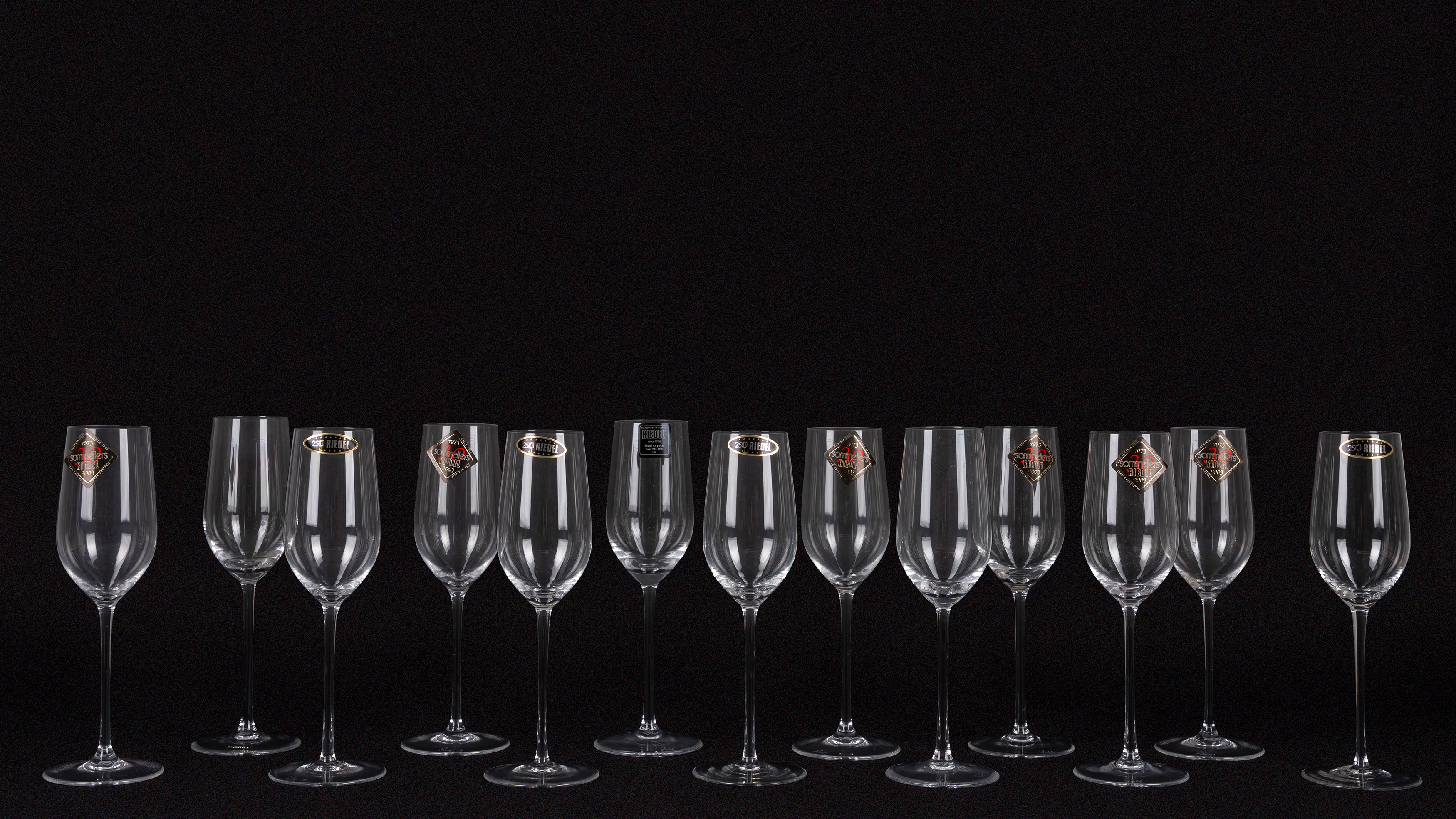 Thirteen Sommelier Sherry glasses, Riedel | Convivium, Art of the Table ...