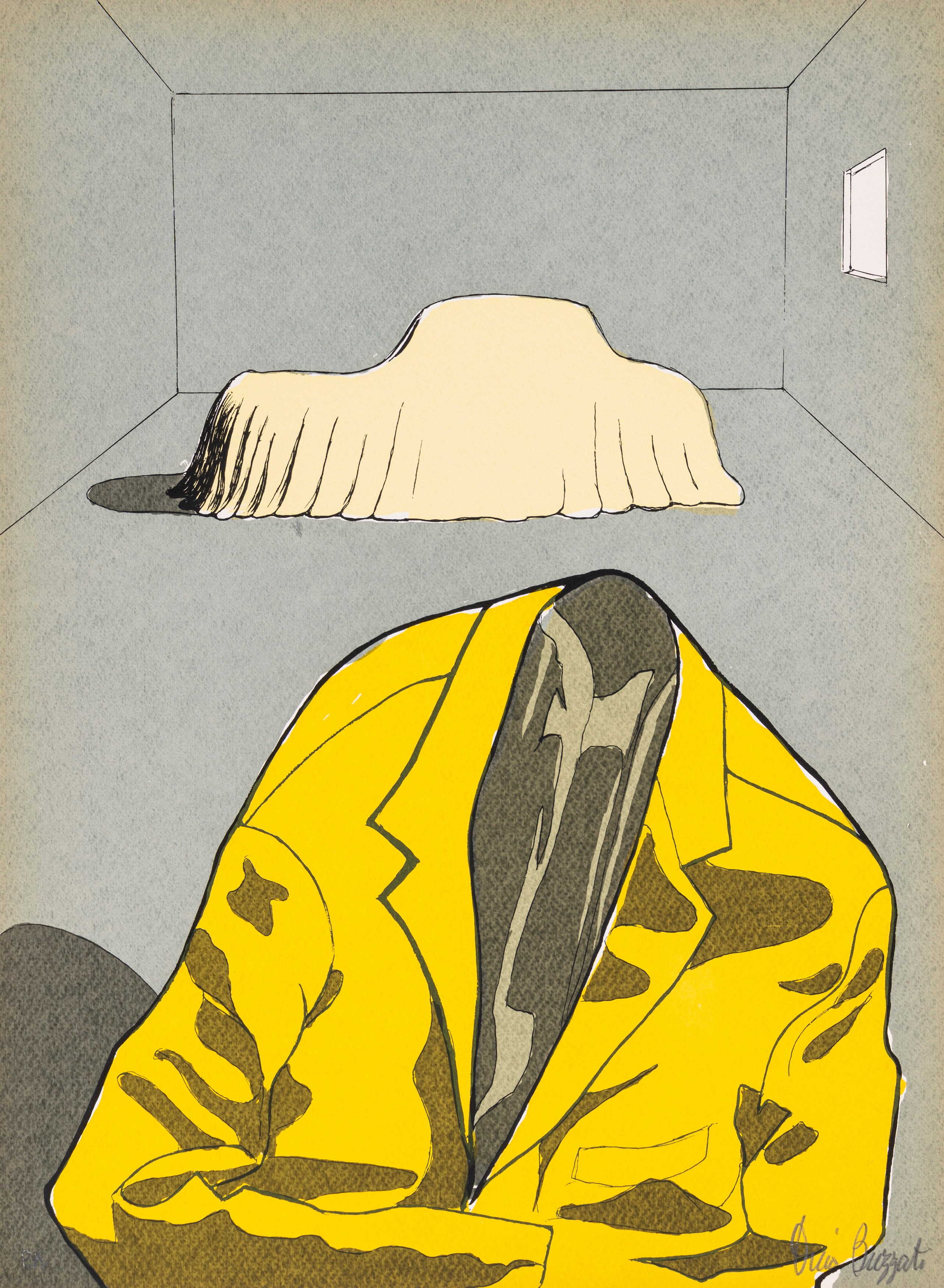Vecchia Auto. Testo e Illustrazioni di Dino Buzzati