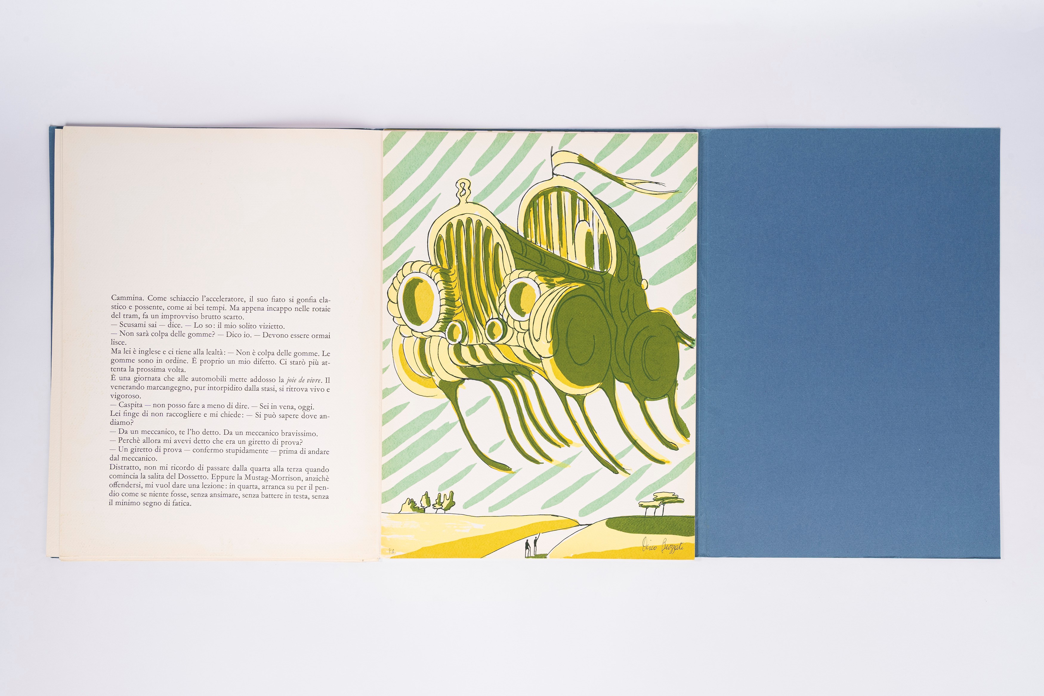 Vecchia Auto. Testo e Illustrazioni di Dino Buzzati