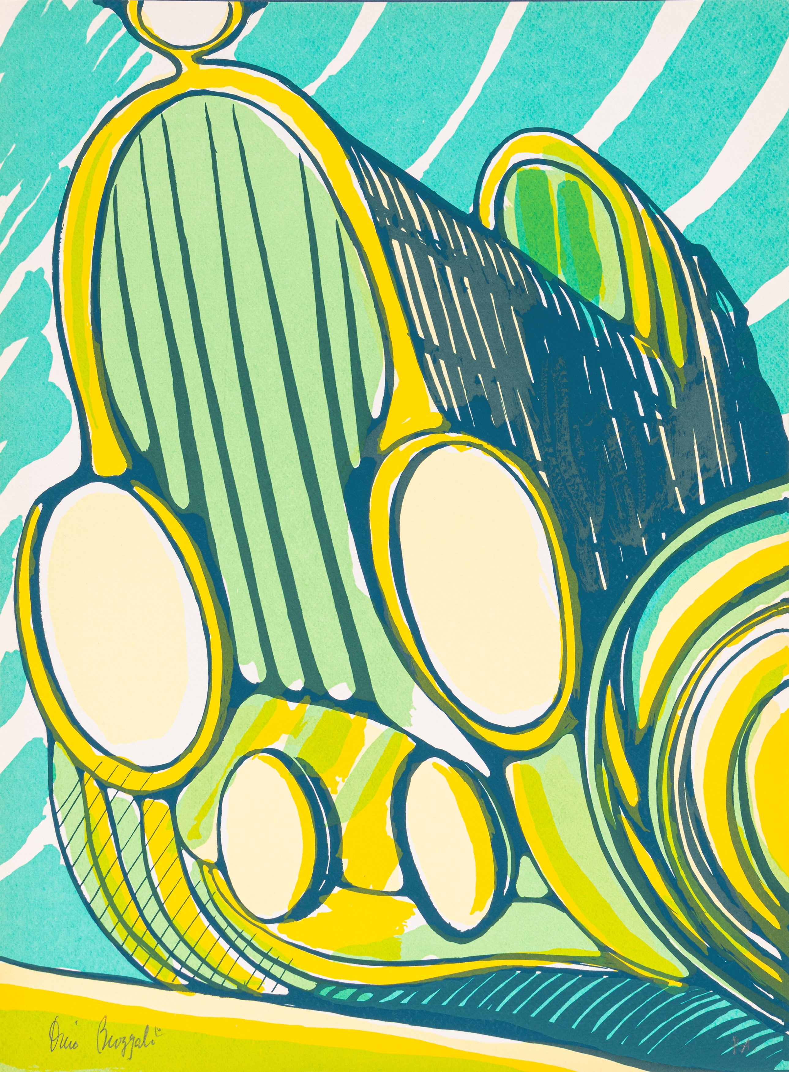 Vecchia Auto. Testo e Illustrazioni di Dino Buzzati