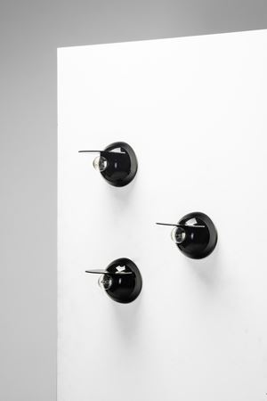 Set of three wall lamps model 'Buco'