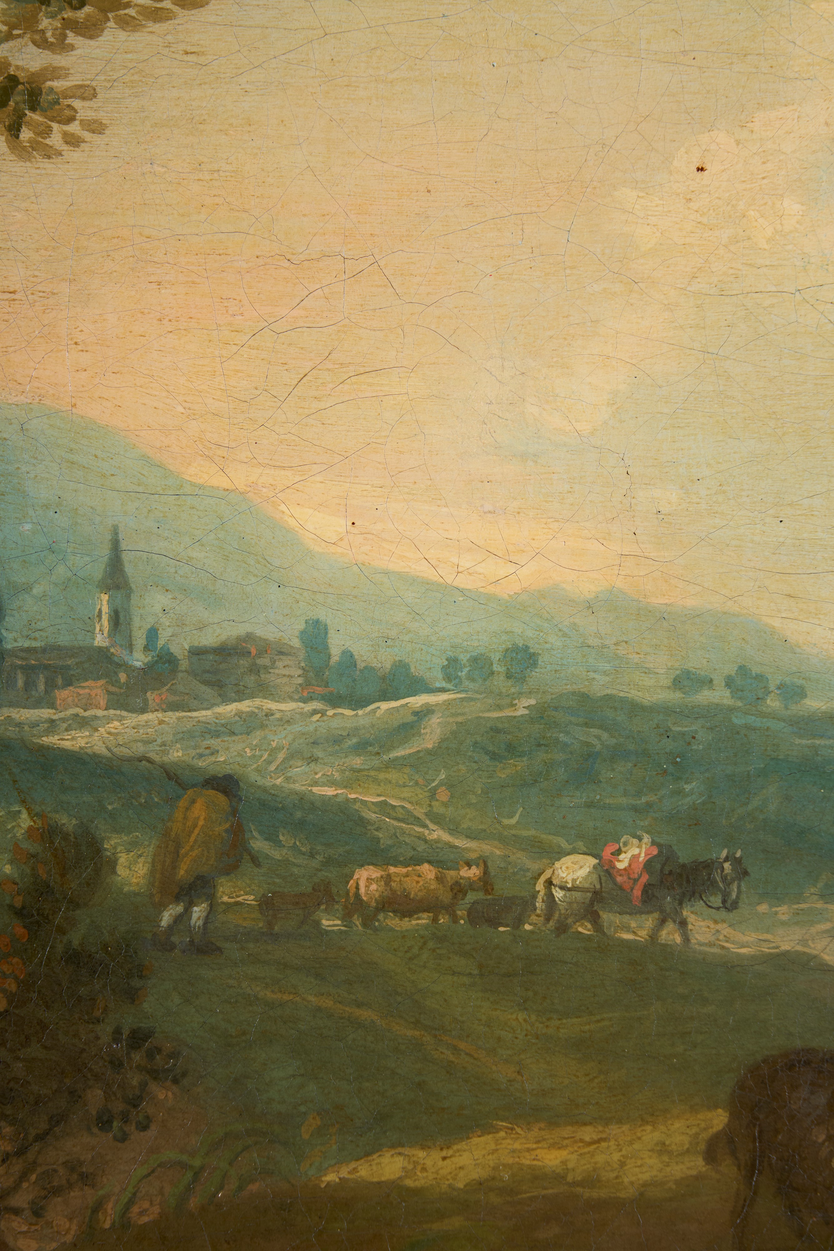 Francesco Zuccarelli - Paesaggio con pastorella e armenti, olio su tela