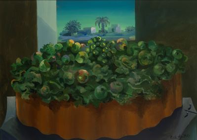 Frutteto, olio su tela