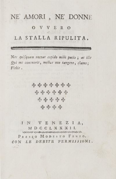 Né Amori, né Donne Ovvero la Stalla Ripulita