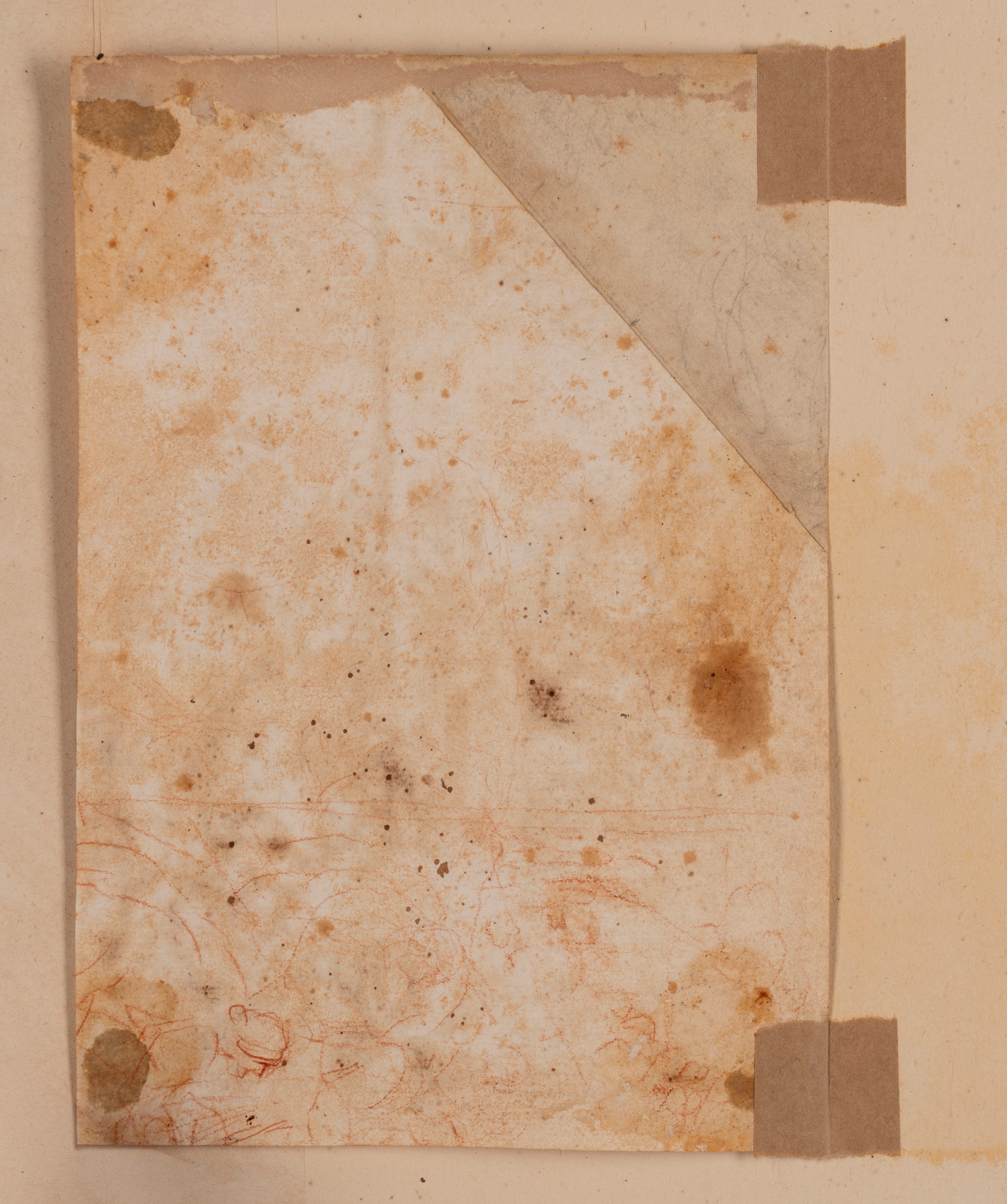 Scuola Veneta, Secolo XVIII - Ritrovamento della vera croce, disegno a penna e inchiostro bruno s...
