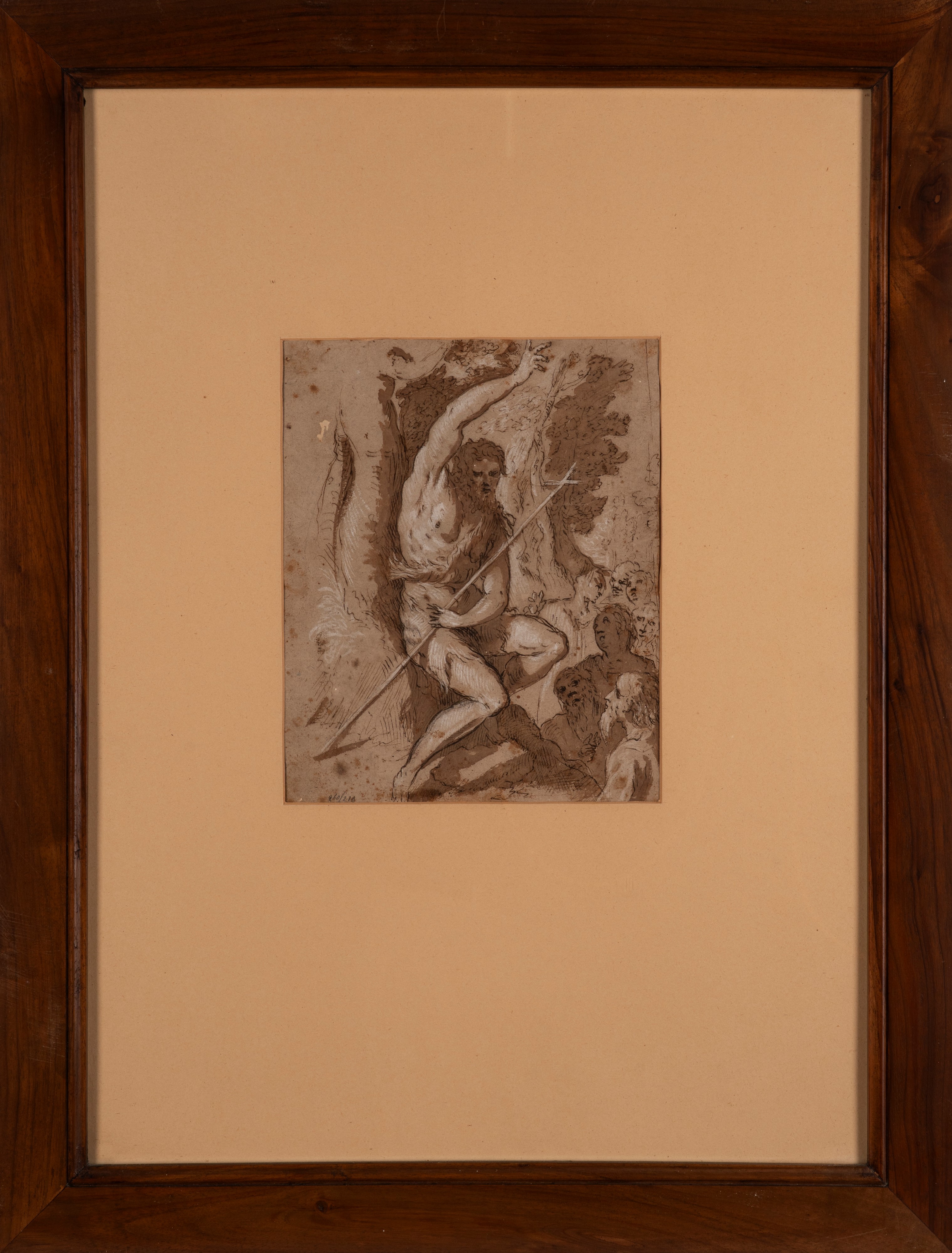 Attribuito a Jacopo Negretti, Detto Palma il Giovane (venezia 1549 - 1628) - La predica di San Gi...