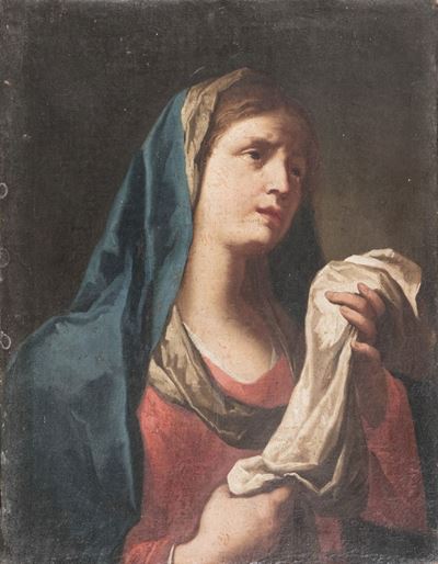 Madonna addolorata, olio su tela