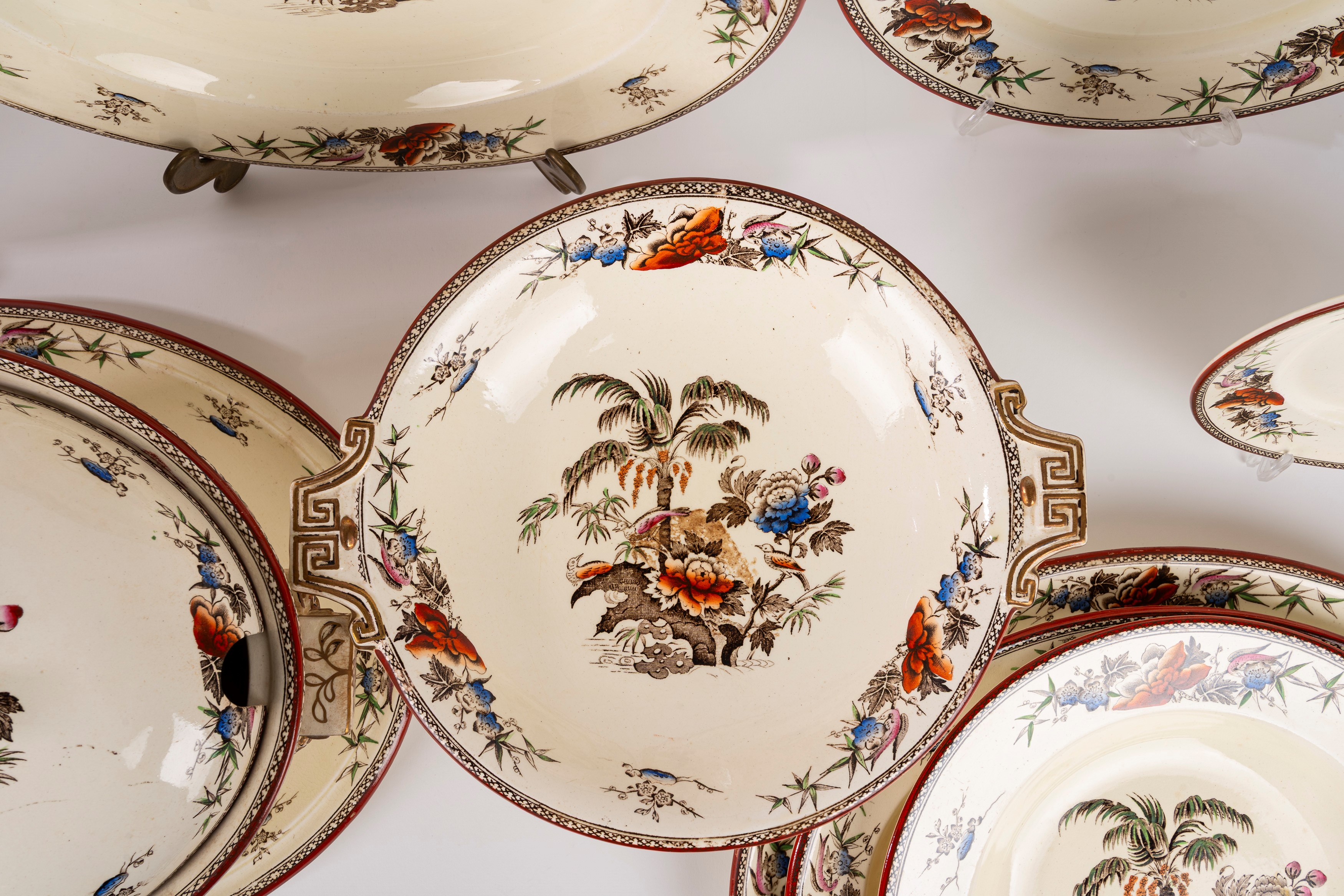 Wedgwood, Servizio 'Wellesley Palm', fine XIX - inizio XX secolo, 85 pezzi