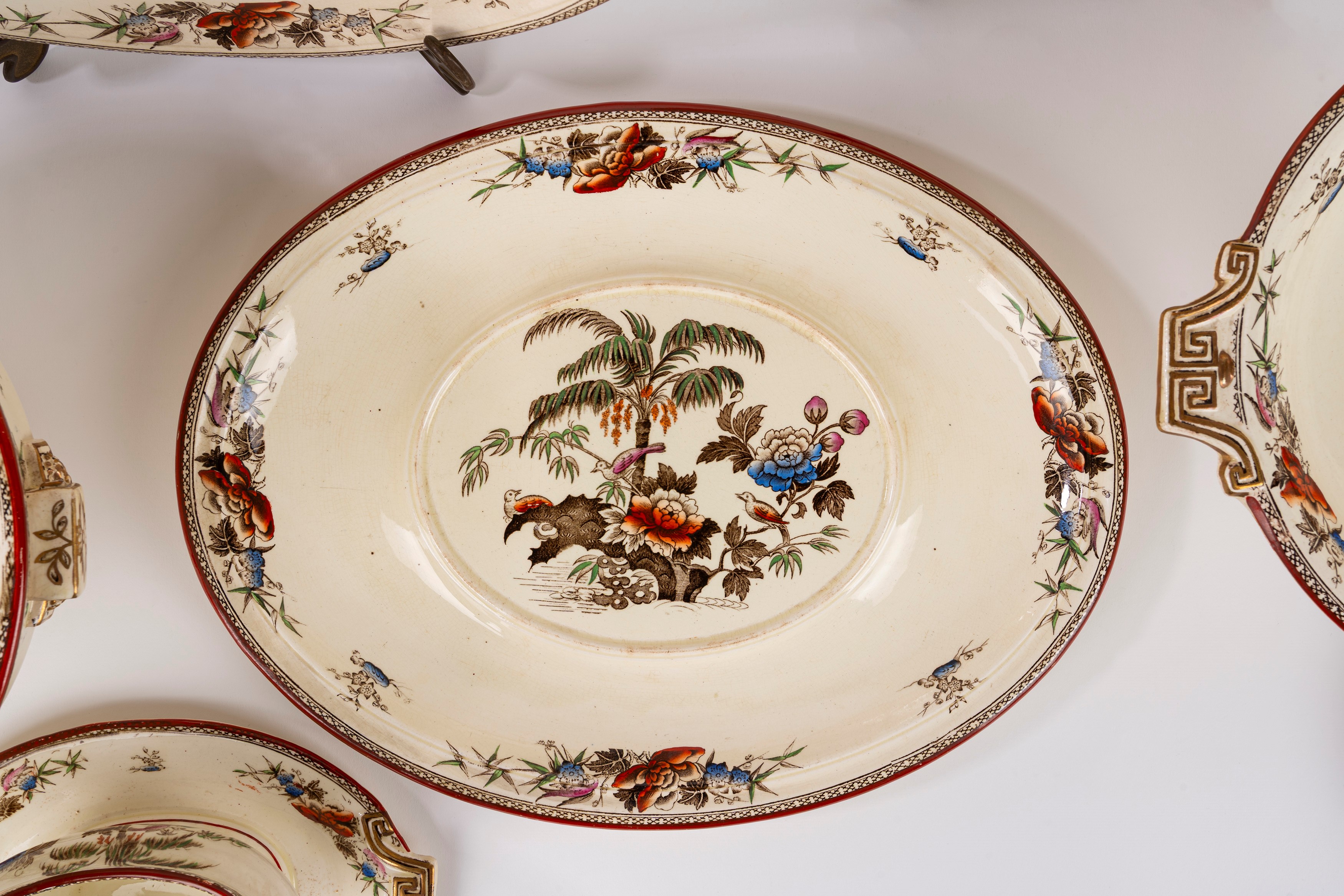Wedgwood, Servizio 'Wellesley Palm', fine XIX - inizio XX secolo, 85 pezzi