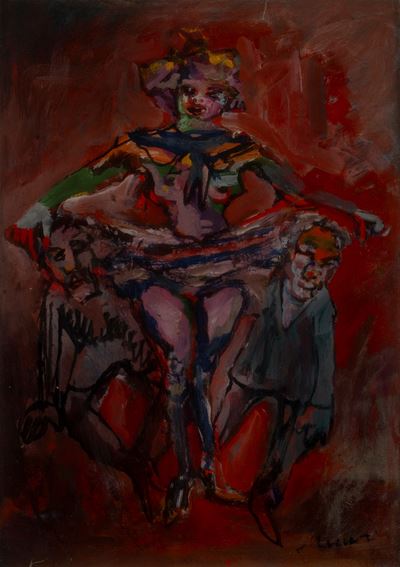 Ritratto femminile, olio su tavoletta