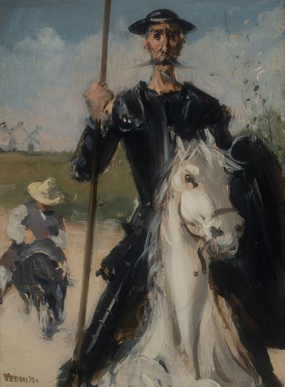 Don Chisciotte, olio su tela