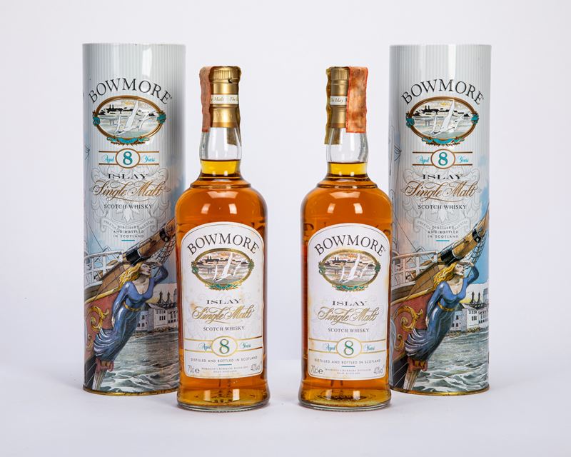 bowmore 8 years, single malt scotch whisky (2 BT)