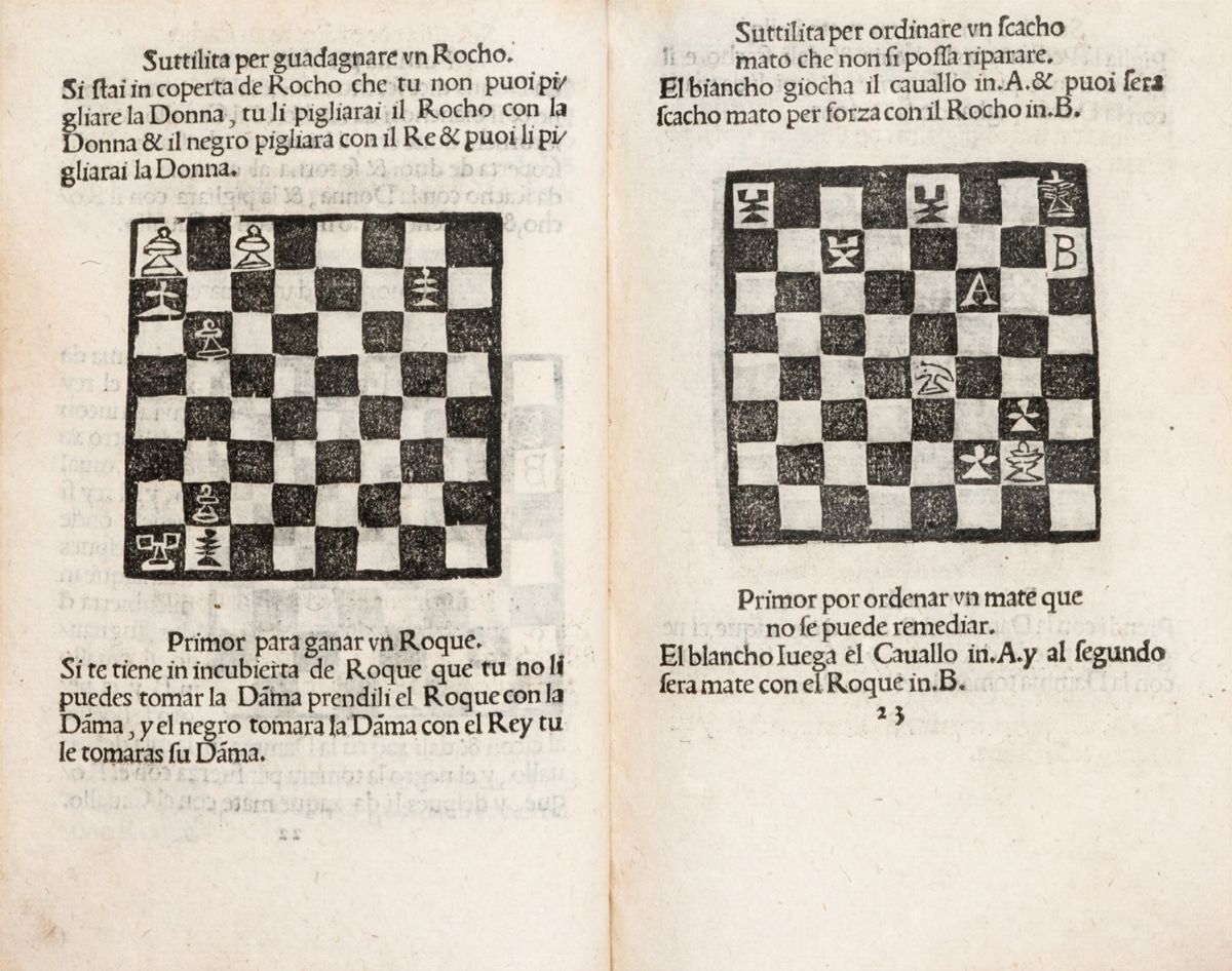 Scacchi - Damiano da Odemira - Libro da Imparare Giochare a Scachi, Et De Belissimi Partiti, Reui...