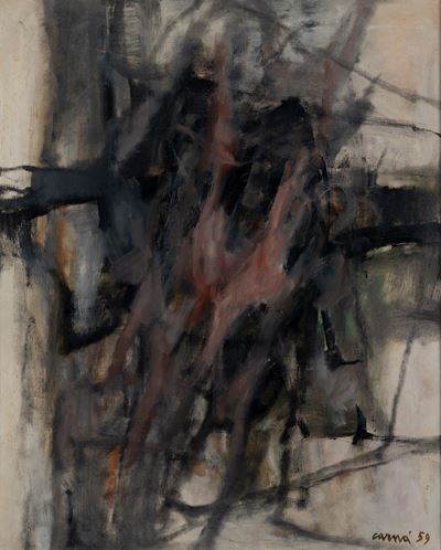 Inverno. Sensazione d'inquietudine, olio su tela (1959)