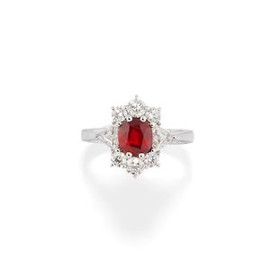 Anello con rubino