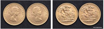 Elisabetta II (1952-2022) – Lotto di 2 Sterline 1965, Londra.
