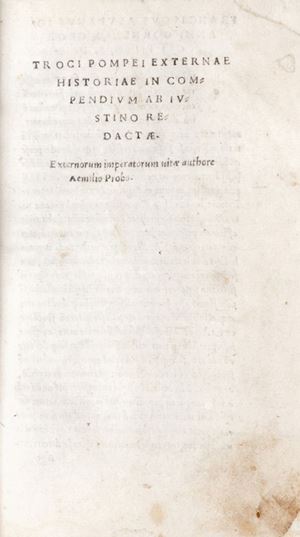 Troci Pompei externae historiae in compendium ab Iustino redactæ