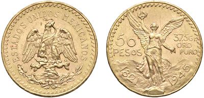 50 Pesos, 1945.