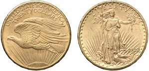 20 dollari &ldquo;Eagle&rdquo;, 1908