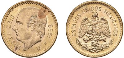10 Pesos, 1959.
